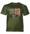 The Mountain Protect Red Panda Green T-Shirt