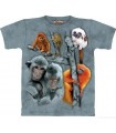 Monkey Collage - Zoo Animals T Shirt by the Mountain