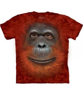 Orangutan Face - Primate T Shirt Mountain