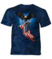 The Mountain Eagle Symbol of America Blue T-Shirt