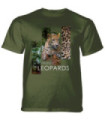 The Mountain Protect Leopard Split Portrait Green T-Shirt