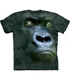 T-Shirt Gorille à dos argenté par The Mountain