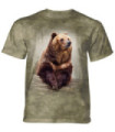 The Mountain Resting Brown Bear T-Shirt