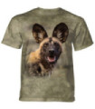 The Mountain African Wild Dog Portrait T-Shirt