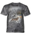 The Mountain Grey Wolf Collage T-Shirt