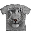 White Tiger Face - Big Cats T Shirt by the Mountain