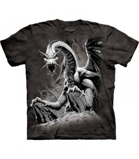 Black Dragon - Dragons T Shirt by the Mountain