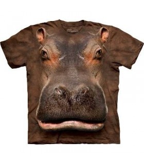 Hippo Head - Hippo T Shirt by the Mountain