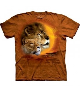 Lion Sun - Big Cats T Shirt by the Mountain
