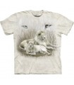 T-Shirt Lion Blanc par The Mountain