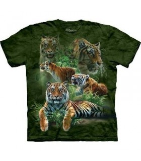 T-Shirt Tigres dans la jungle par The Mountain