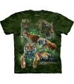 Jungle Tigers - Big Cats T Shirt by the Mountain