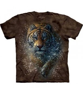 Tiger Splash - Big Cats T Shirt by the Mountain