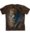 T-Shirt Tigre dans l'eau par The Mountain