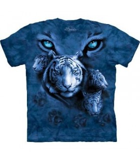 T-Shirt Yeux du Tigre Blanc par The Mountain