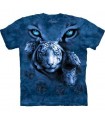 T-Shirt Yeux du Tigre Blanc par The Mountain