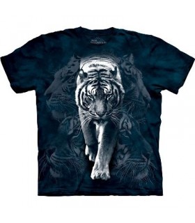 T-Shirt Tigre Blanc par The Mountain