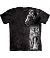 T-Shirt Tigre Blanc par The Mountain