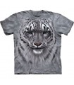 Snow Leopard Portrait - Big Cats T Shirt by the Mountain