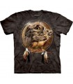 Owl Shield - Birds T Shirt by the Mountain