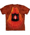 Red Cardinal Portrait - Birds T Shirt by the Mountain