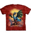 T-Shirt Dragon Bleu par The Mountain