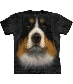 Bernese Mountain Dog Face - Dogs T Shirt by the Mountain