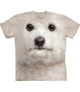 Bichon Frise Face - Dogs T Shirt by the Mountain