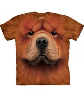 Chow Chow Face - Dogs T Shirt by the Mountain
