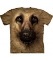 German Shepherd Face - Dogs T Shirt by the Mountain