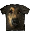 German Shepherd Portrait - Dogs T Shirt by the Mountain