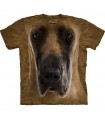 Great Dane Face - Dogs T Shirt by the Mountain