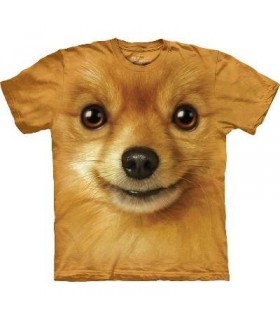 Pomeranian Face - Dog T Shirt by the Mountain