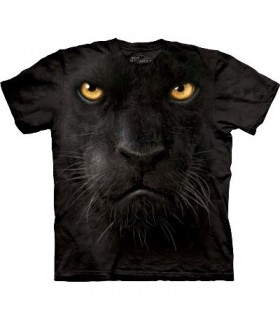 Black Panther Face - Big Cats T Shirt by the Mountain