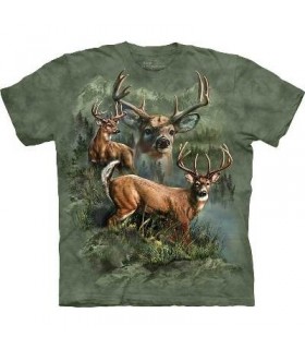 Deer Collage - Animals T Shirt by the Mountain