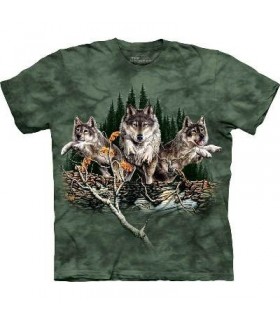 Trouver 12 Loups - T-shirt Loup The Mountain