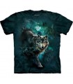 Night Wolves - Wolf T Shirt by the Mountain