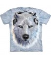 T-Shirt Loup Blanc DJ par The Mountain