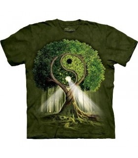 Yin Yang Tree - Nature T Shirt by the Mountain
