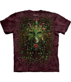 Green Woman - Fantasy T Shirt by the Mountain