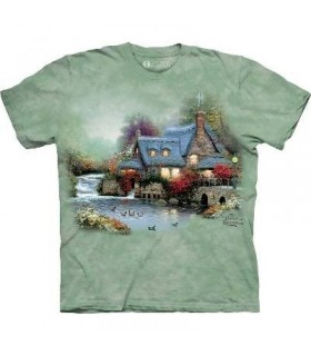 MIller's Cottage - Kinkade T Shirt by The mountain