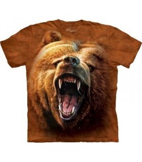 Grizzly Growl - Bear T Shirt by the Mountain
