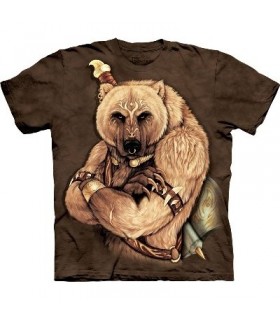 Tribal Bear - Animals T Shirt by the Mountain