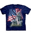 Wolf flag - USA Shirt Mountain