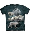 T-Shirt Tigres Blancs par The Mountain
