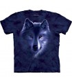 T-shirt Loup bleu par The Mountain