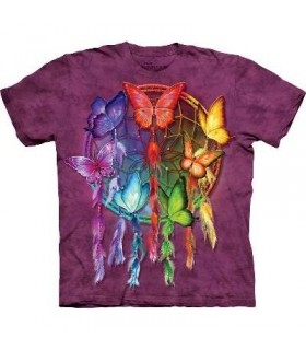 Rainbow Butterfly - Native America T Shirt by the Mountain