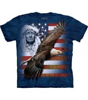 Spirit of America - Patriotic T Shirt by the Mountain