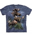Moose Collage - Animals T Shirt by the Mountain