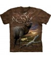 Elk at Dusk - Animals T Shirt by the Mountain